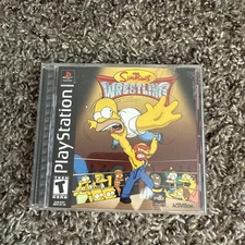 The Simpsons Wrestling (PS1) with Manual - Complete - Tested