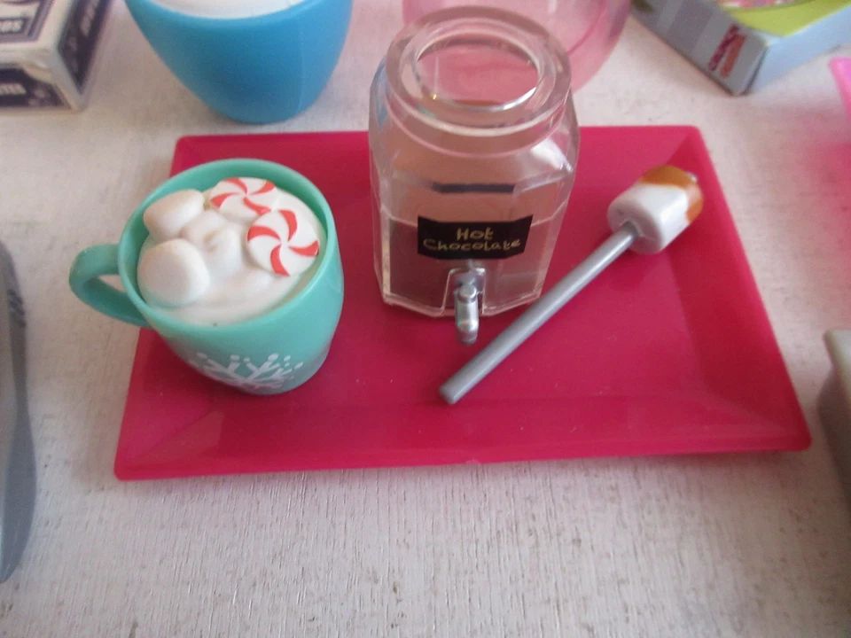 Lote de juguetes accesorios utensilios comida y platos muñeca 18" paquete de juguetes Foto 3 de 4