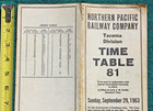 1963 Northern Pacific Railroad Tacoma Washington Railway Employee Timetable #81 — photo 2
