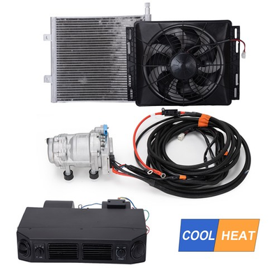 #ad Universal Underdash Electric Air Conditioning 12V Coolamp;Heat A C Kit Auto Car DC $408.80