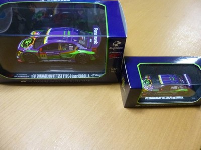 Evangelion RT TEST TYPE-01 APR Corolla 1/64 & 1/32 GT300 Model Set Neu