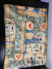 TABLECLOTH  60" X 84”Oblong  Winter Wonders Snowman Laural Home