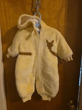 Vintage Snowsuit Snoveralls Kute Kiddies Baby Toddler 18-24 mo? beige Union Made