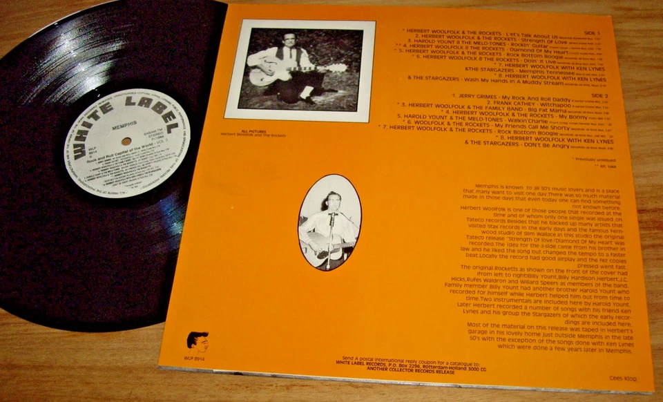 *EU Press 12" LP ' MEMPHIS ROCK AND ROLL CAPITAL OF THE WORLD Vol. 3 ' 1986 EXC - Image 2 of 2