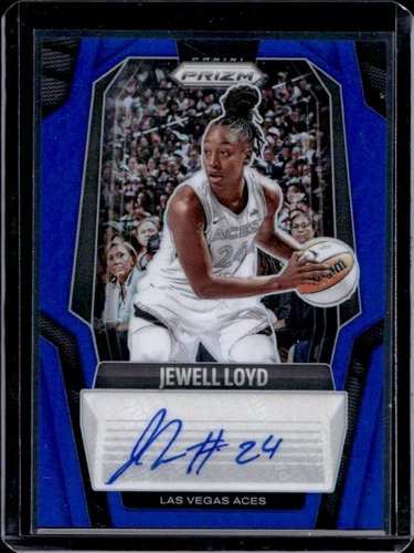 2025 Panini WNBA Prizm Jewell Loyd Signatures Blue Auto Autograph #/75 Aces