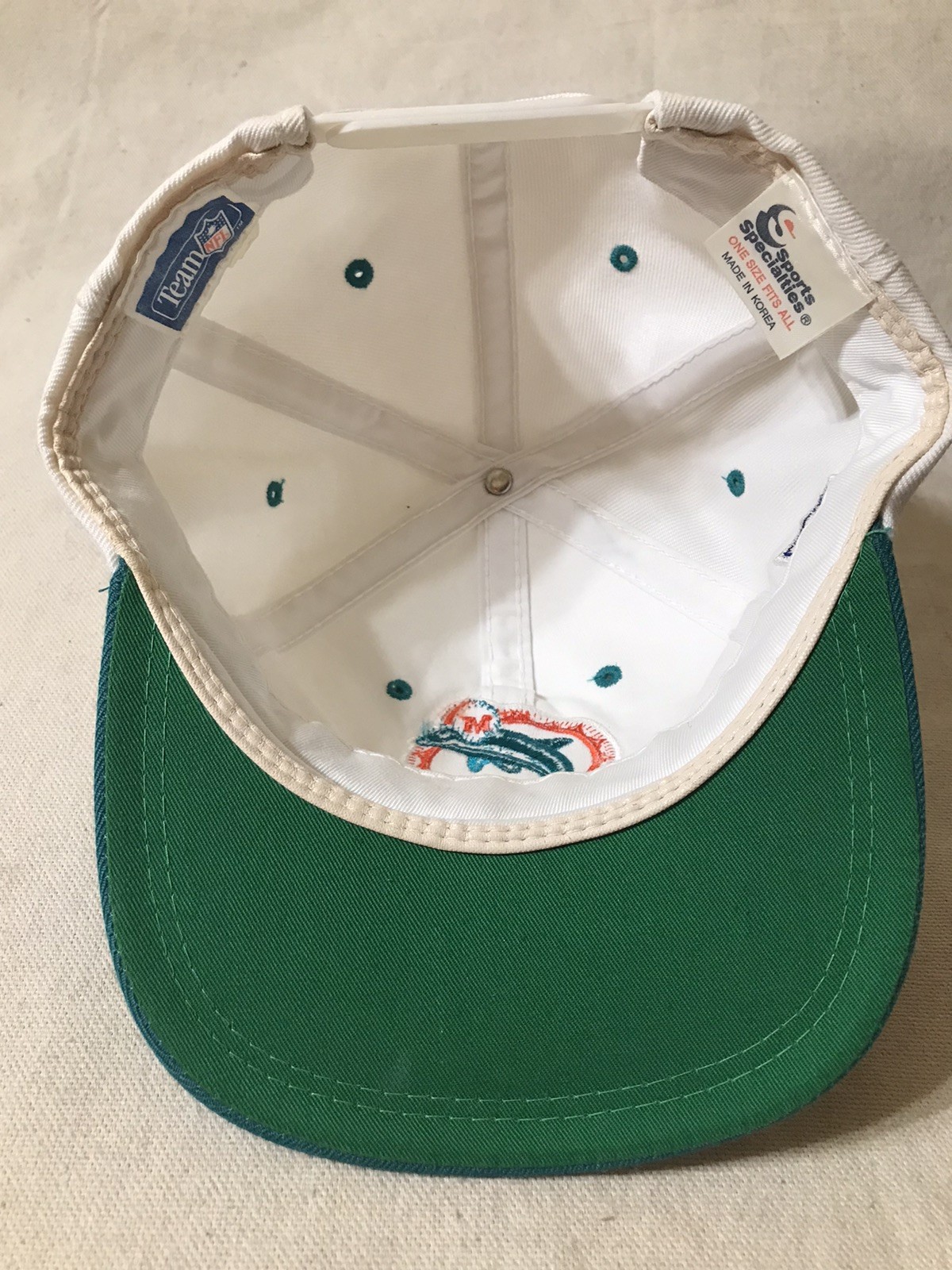 Vintage 90’s Miami Dolphins Sports Specialties Snapback Wool Hat NFL Youngan