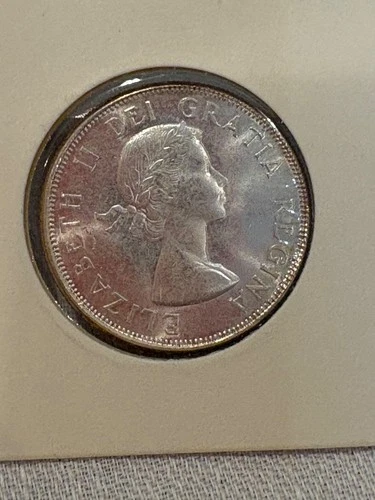 1963 Canada Silver Fifty Cents Coin 50c Canadian Half Dollar Uncirculated 50c