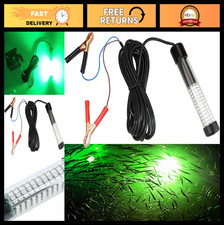 12V 14W 180 LEDs Underwater Fishing Light, 1300 Lumens Submersible Lamp, 5m Cord