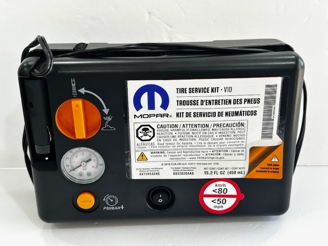 MOPAR TIRE SERVICE KIT  EMERGENCY INFLATOR COMPRESSOR SEALANT  OEM 04726542AE