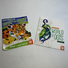 2 MindWare Extreme Dot to Dot Books Rainforest World of Dots Folklore Unused