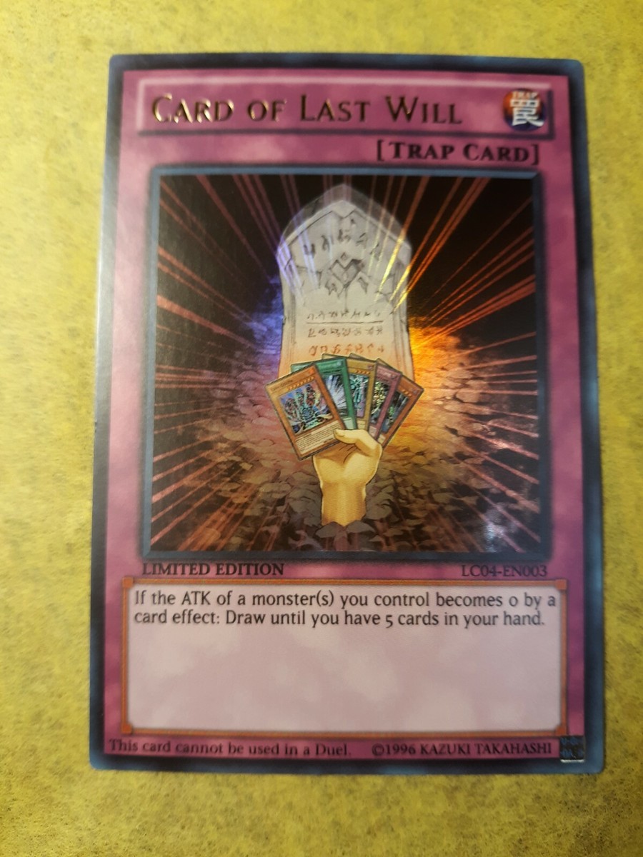 【希少・美品】Yu-Gi-Oh! The Movie 英語版 限定カード YU-GI-OH: CARD OF LAST WILL - ULTRA RARE - LC04-EN003