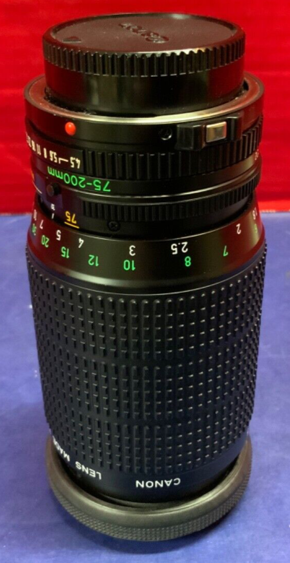 Vintage Canon Zoom Lens FD 75-200mm 1:45 - 219132 - Japan