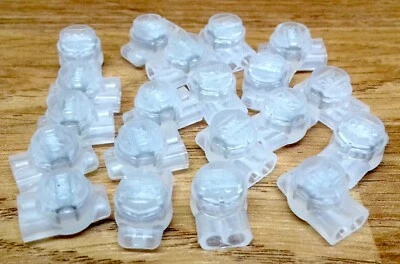 20 BT VIRGIN TELEPHONE CABLE REPAIR SPLICE JOINER 2 WIRE JELLY CRIMPS CONNECTOR