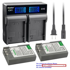 Kastar Battery LCD Rapid Charger for EN-EL9a MH23 Nikon D5000 SLR Digital Camera