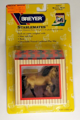 Breyer Morgan Mare Lying Foal #59971 Buckskin Stablemate 1997-1999 DAMAGED BOX