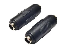 DC 5.5mm x 2.1mm Female to Female Power Jack Connector 2 Pack for LED Strip