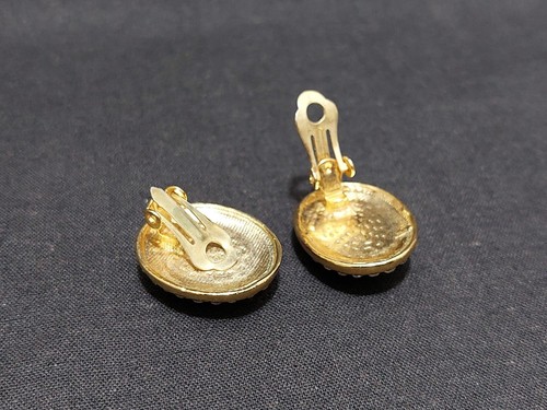 Perlen Hals Kette + passende Ohrclips - Strass Schmuck - Bild 5 von 5