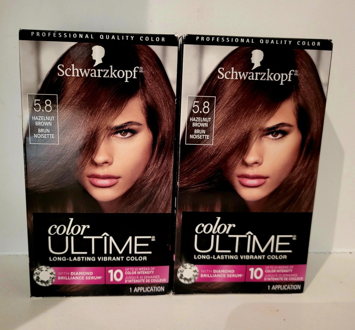 2 Х Schwarzkopf Color Ultime Hair Color 5.8 Hazelnut Brown
