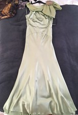 ESCADA  Abendkleid / Ballkleid - grüne Seide - Neu mit Etikett - Größe 38