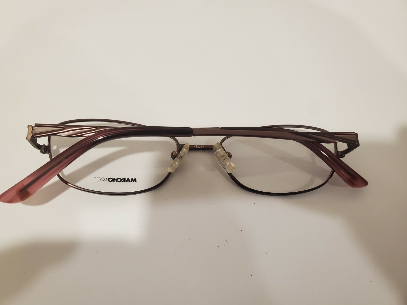 NEW Marchon Eyeglasses Eye Glasses NYC East Side Delancey 210 BROWN 49