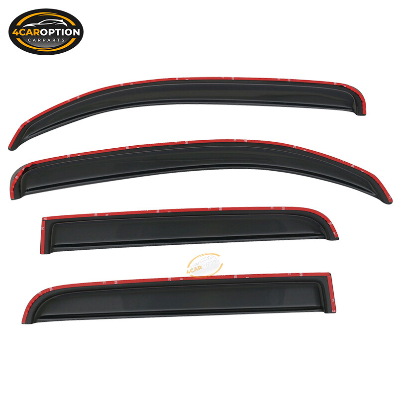 In-Channel Window Visors For 2006-2011 Chevy HHR 4-Door – Smoke Acrylic Rain Guards