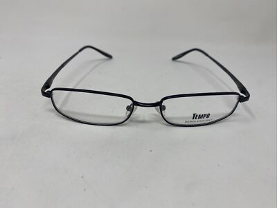 TEMPO MM9009 9009 BLACK M2 55/17/140 FLEX HINGE METAL FULL RIM EYEGLASSES DT57