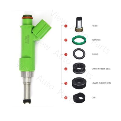 Fuel Injector Seal Repair Kit For 2004-2008 Toyota Corolla & Matrix 1.8L - 4 Sets, Lifetime Warranty