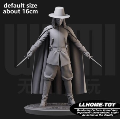 Anime V Killer Terror Mask Resin 3D Print GK Figure DIY Model Unpainted