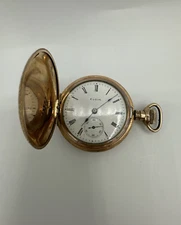 1899 Elgin Gold-Plated 15 Jewels Grade 130 Model 1 Pocket Watch Serial #7820633