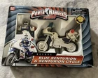 1997 Bandai Power Ranger Turbo Blue Senturion With Cycle New In Box Vintage!