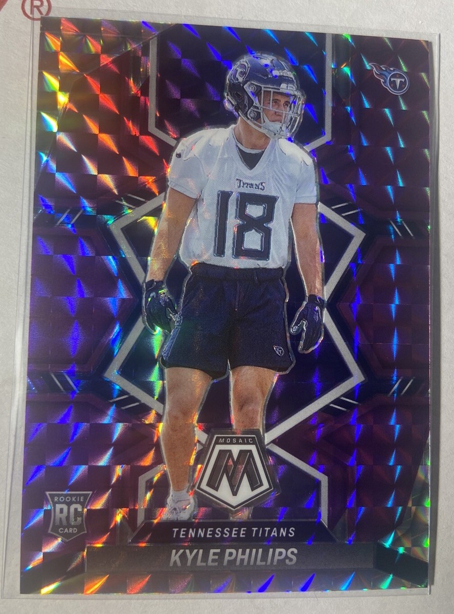 Kyle Philips 2022 Panini Mosaic Purple Prizm Parallel Rookie Card
