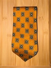 Croft  Barrow Geometric Silk Tie - 58L 3.75W