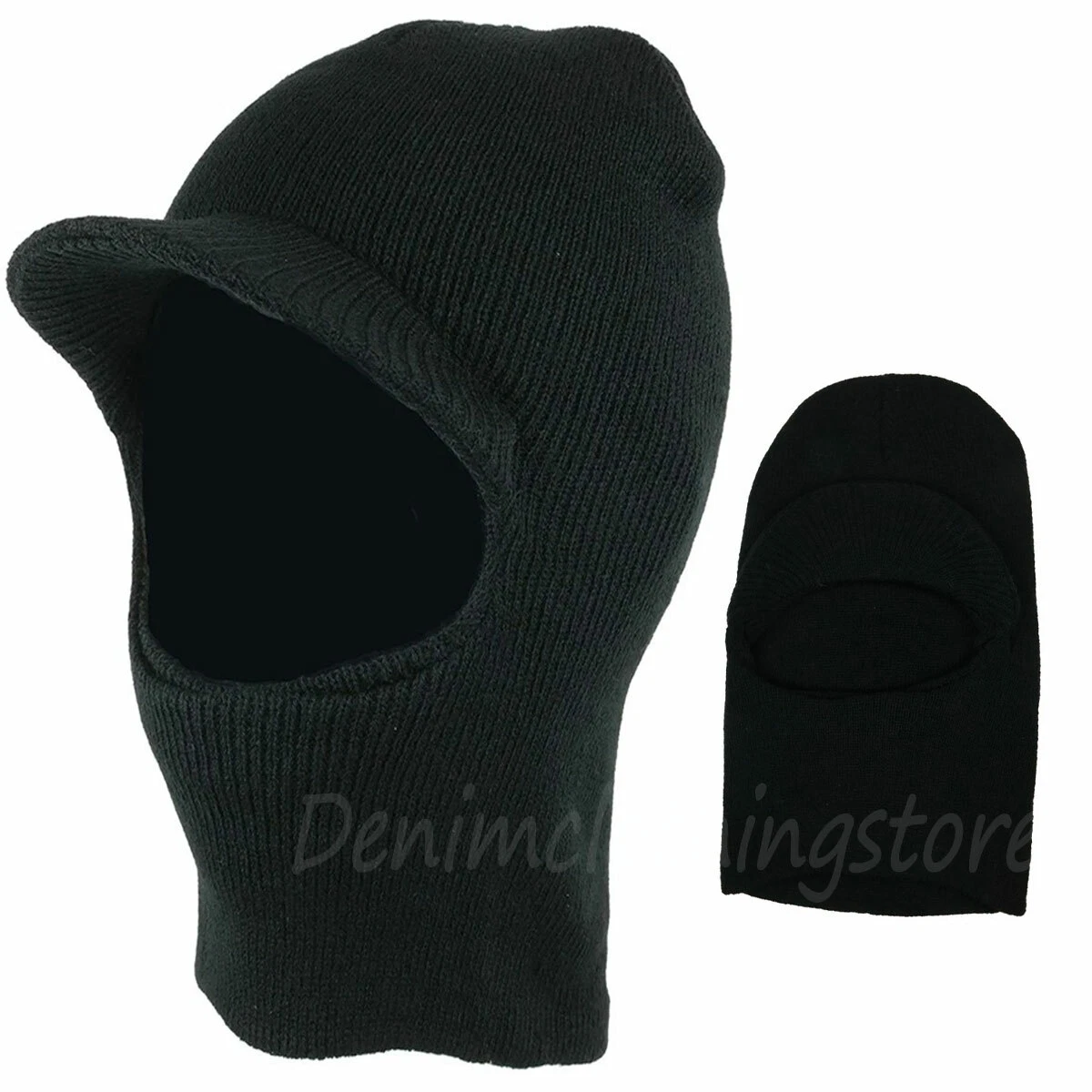 6pcs Men's Visor Beanie Ski Mask Hat Skull One Hole Full Face Warm Balaclava Lot