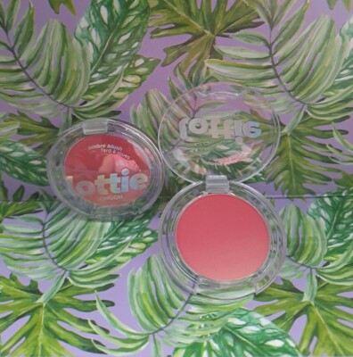 2x Lottie London Face Blush Haze Pink Color 2.5 gr each, New Travel Size.