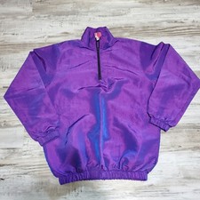 White Cactus Purple Small Jacket Windbreaker Mens Track Running Made In USA