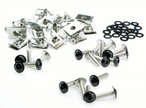 M6 Schrauben Mix Edelstahl Federmuttern 6mm schwarz rostfreier Innensechskant A2 - 第 1/3 張圖片