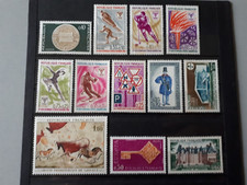 timbres France : 1968 YT n° 1542 à 1549, 1554 à 1556, 1559 NEUF **
