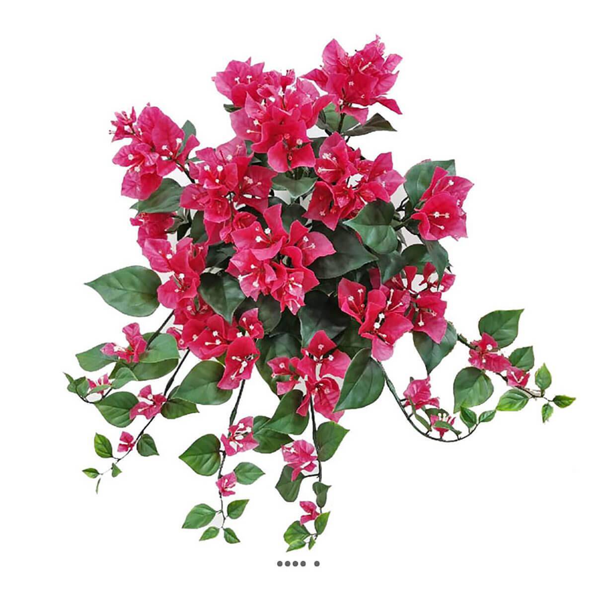 Bougainvillier artificiel retombant extérieur 50 cm sans arrosage pour muret