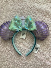 Disney Parks NWT Ariel Ears Headband From The Little Mermaid
