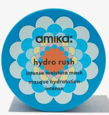 Amika Hydro Rush Intense Moisture Hair Mask with Hyaluronic Acid - 8 oz NEW