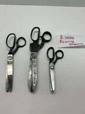 2 WISS Pinking Shears & Made Japan Heavy Duty Professional Scissors Model A