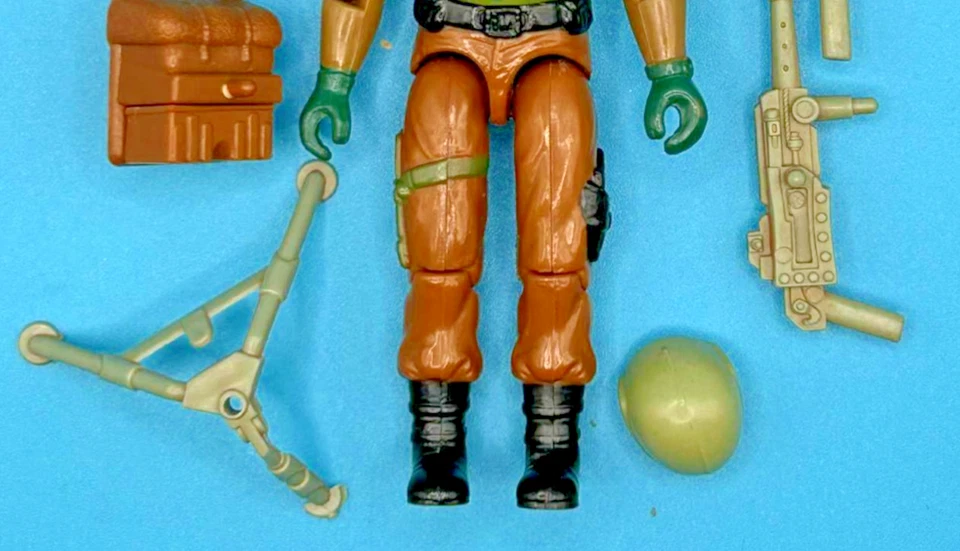 Figura de acción de colección GI Joe Roadblock V1 1984 completa ametralladora pesada 2 Foto 3 de 3