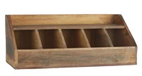 Besteckkasten Holzkiste KöCher Kiste Box Holz Unika 5 FäCher Ib Laursen 2140-00