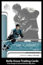 2001-02 Upper Deck SP Game Used Teemu Selanne #46 San Jose Sharks