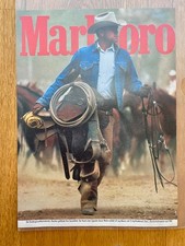 Marlboro Man Cowboy Lasso Pferde retro 1992 Vintage Ad Werbung Reklame