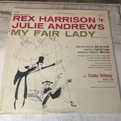 Julie Andrews Rex Harrison LP Vinyl My Fair Lady VG/VG Ultrasonically Cleaned