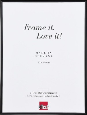 Effect Bilderrahmen Aluminium Serie 1 Schwarz 50 x 70 cm