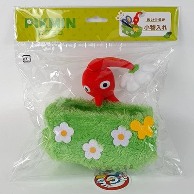Z DIVERS, AUTRE Plush Peluche San-Ei Pikmin Accessory Case Grass Storage Red Pikmin Japan New