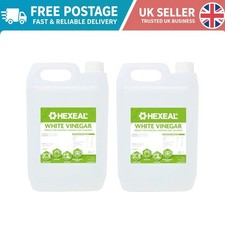 Hexeal 10L White Vinegar 2-Pack – Versatile Cleaning & Cooking Solution 0.76 per litre