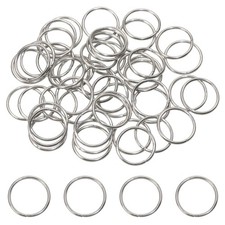 Stainless Steel Open Jump Rings Connector Split Rings for Keychain Necklace Brac